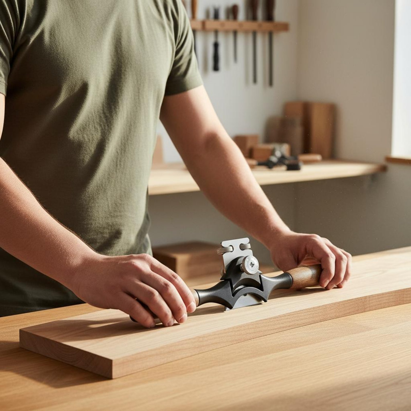 Spoke Shave Round - Alat Pemotong Kayu Ergonomis dengan Pegangan