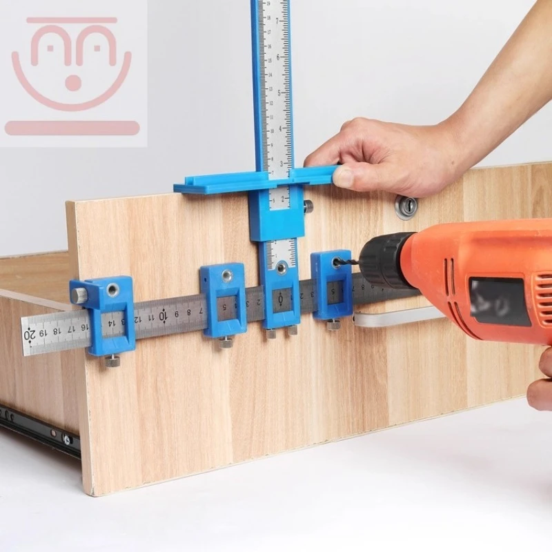 Woodworking Drill - Alat penentu posisi pegangan untuk pekerjaan