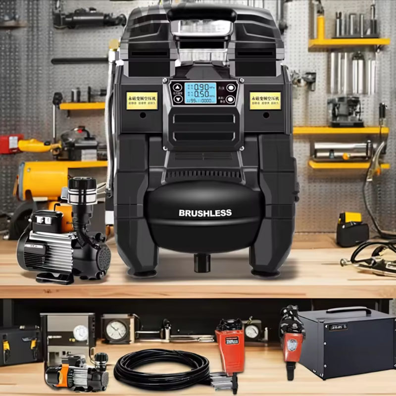 Woodworking Oil - Kompresor udara portabel bebas minyak, pengecatan
