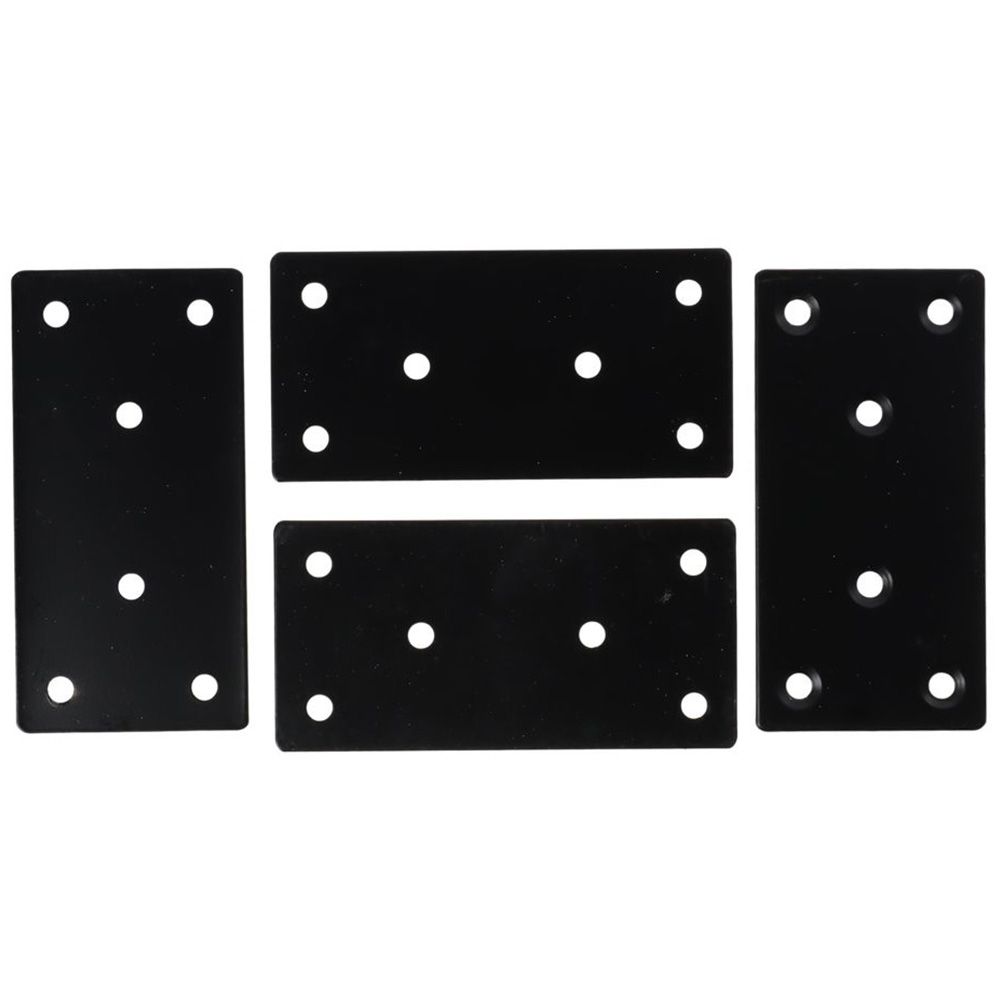 Woodworking X Brace - 4 buah pelat perbaikan datar hitam