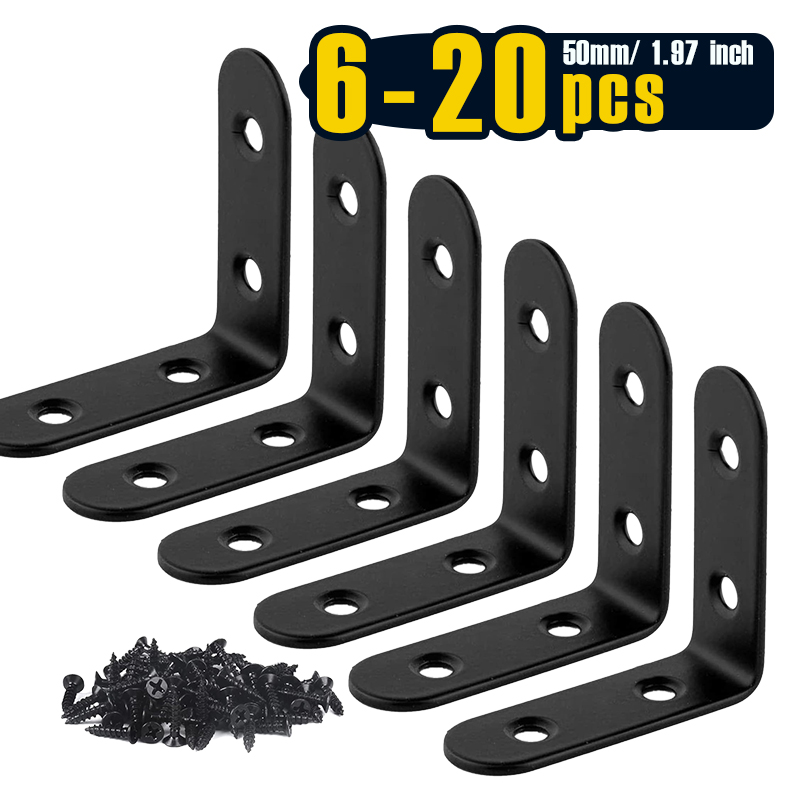 Woodworking X Brace - 6-20 Buah Penjepit Sudut Kanan Braket