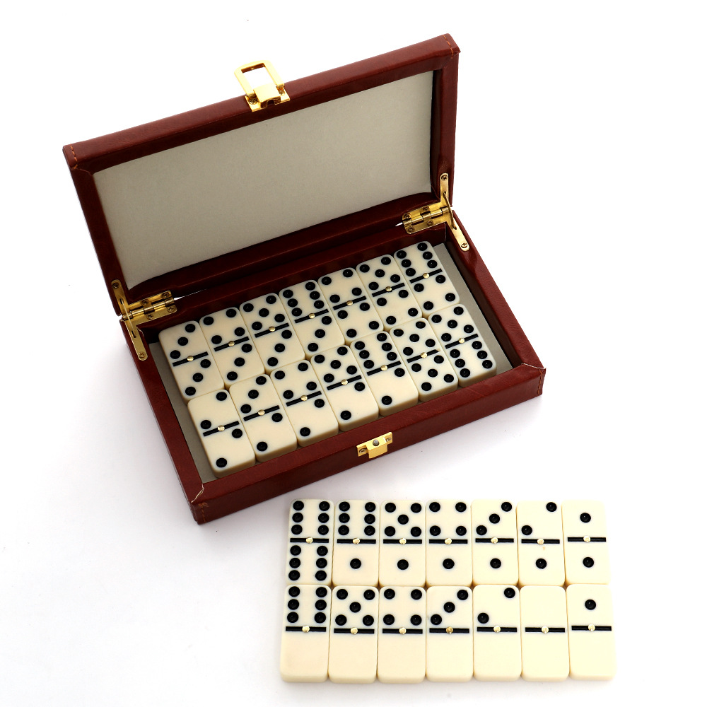 Woodworking Game - 28Pcs Set Domino Resin Permainan Domino