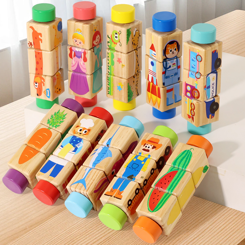 Woodworking Game - 1 Buah Mainan Puzzle Kayu Putar