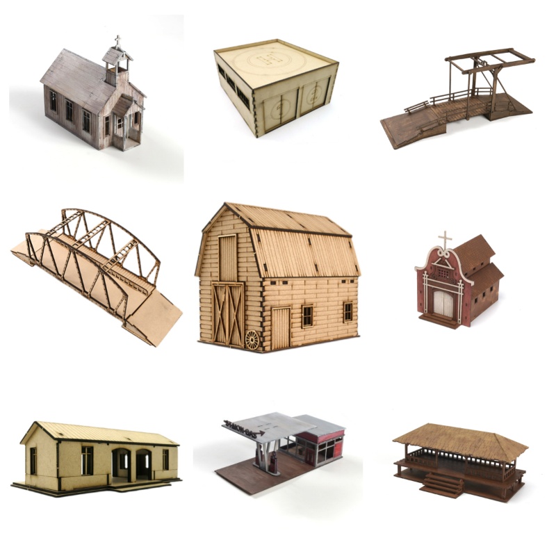Woodworking Game - Mainan buatan tangan Model Puzzle bangunan