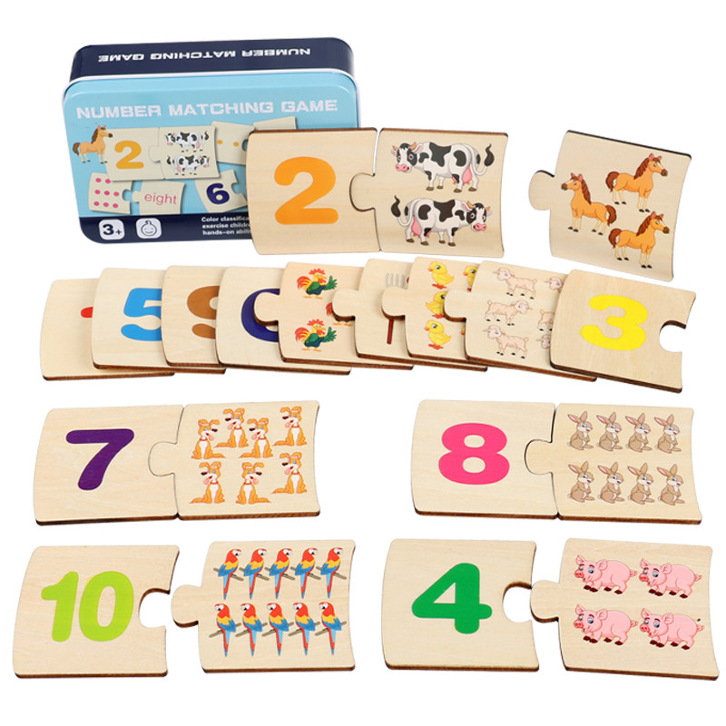 Woodworking Game - Papan Puzzle Kayu Bentuk Hewan dan