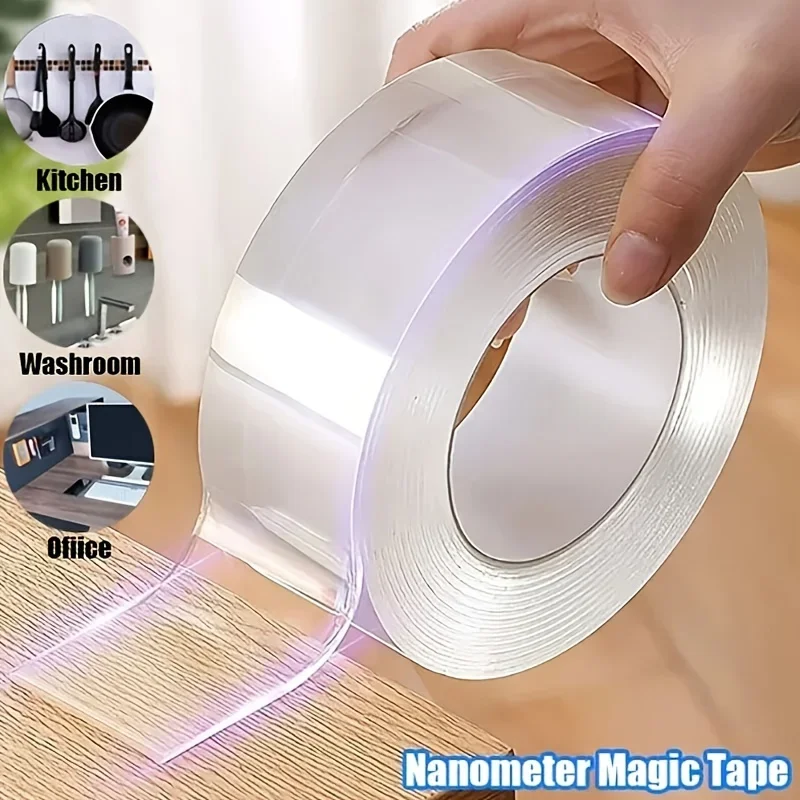 Woodworking Essential Tools - 5m selotip Nano kontak ganda kuat