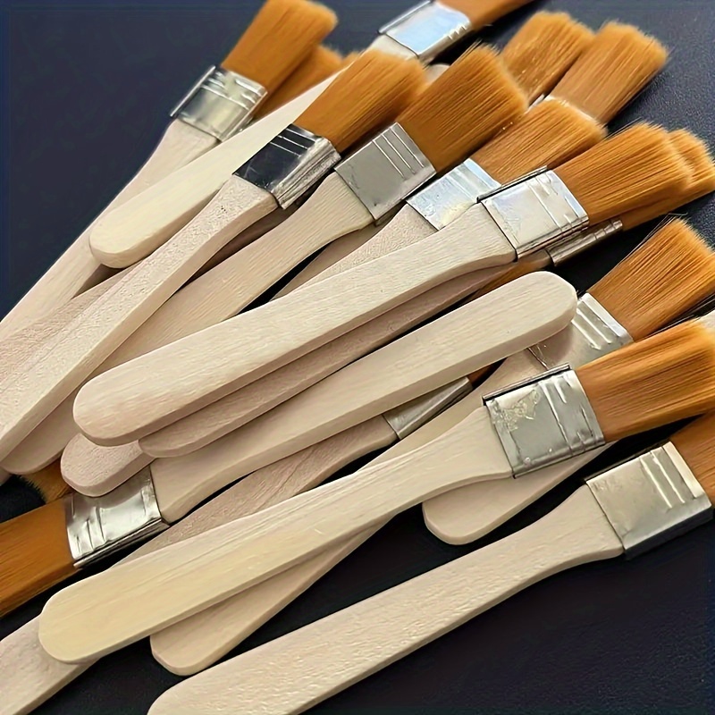 Woodworking Oil - 10 Buah Kuas Cat Bulu Nilon