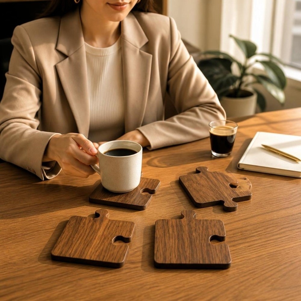 4pcs Set Tatakan Kayu Vintage  - Woodworking Game ulasan dan harga