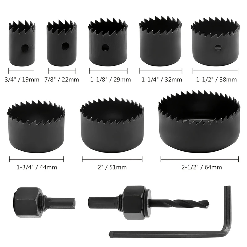 8pcs Set Mata Bor Lubang Kayu  - Woodworking Drill ulasan dan harga