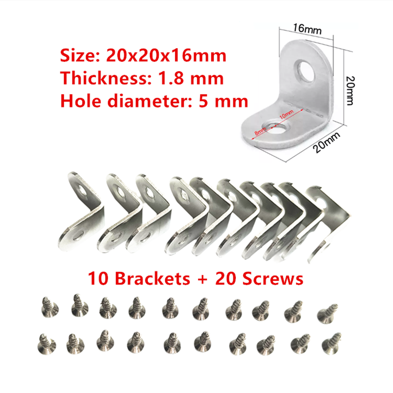 10 x Braket L Baja Penyangga S - Woodworking X Brace ulasan dan harga