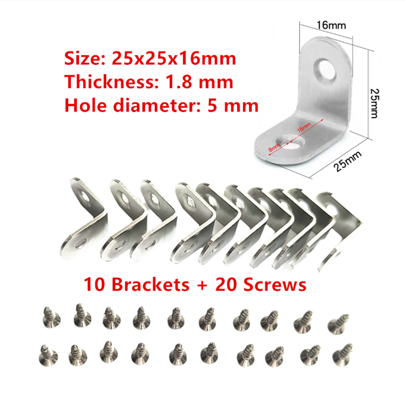 10 x Braket L Baja Penyangga S - Woodworking X Brace ulasan dan harga