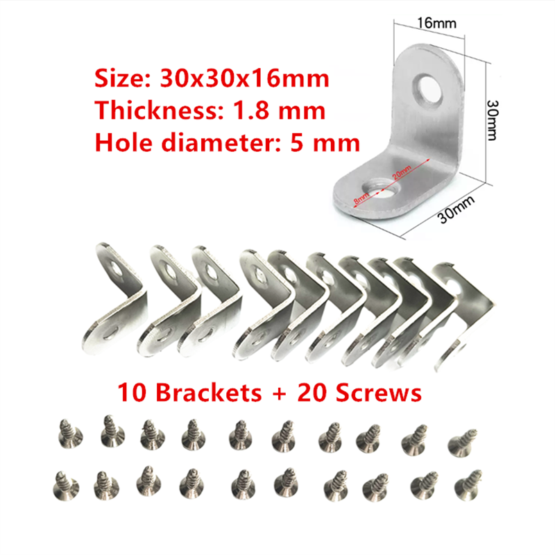 10 x Braket L Baja Penyangga S - Woodworking X Brace ulasan dan harga