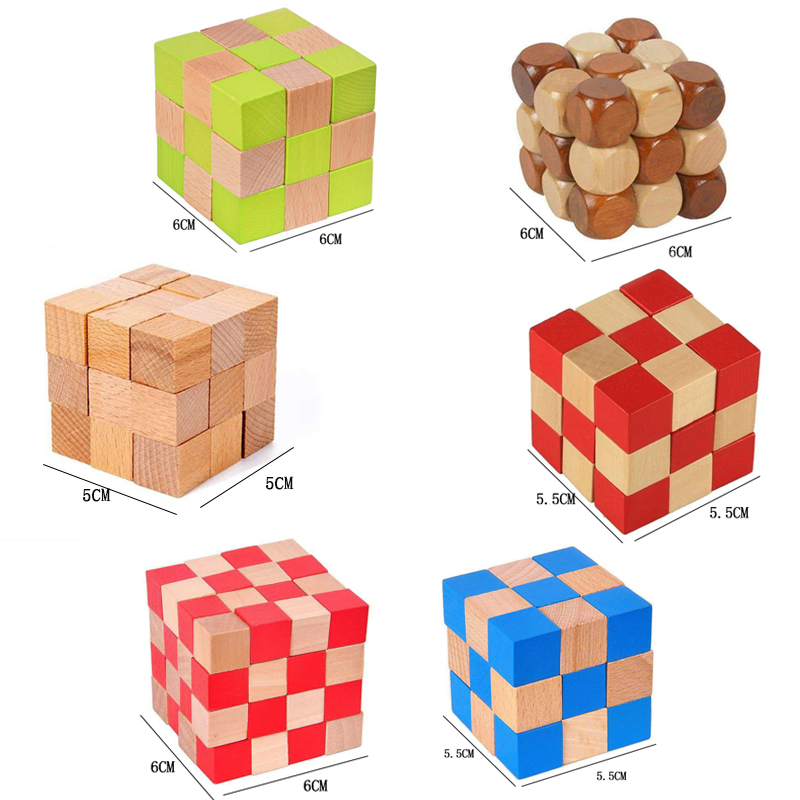 Teka-Teki Kayu Bentuk Kubus Ul - Woodworking Game ulasan dan harga