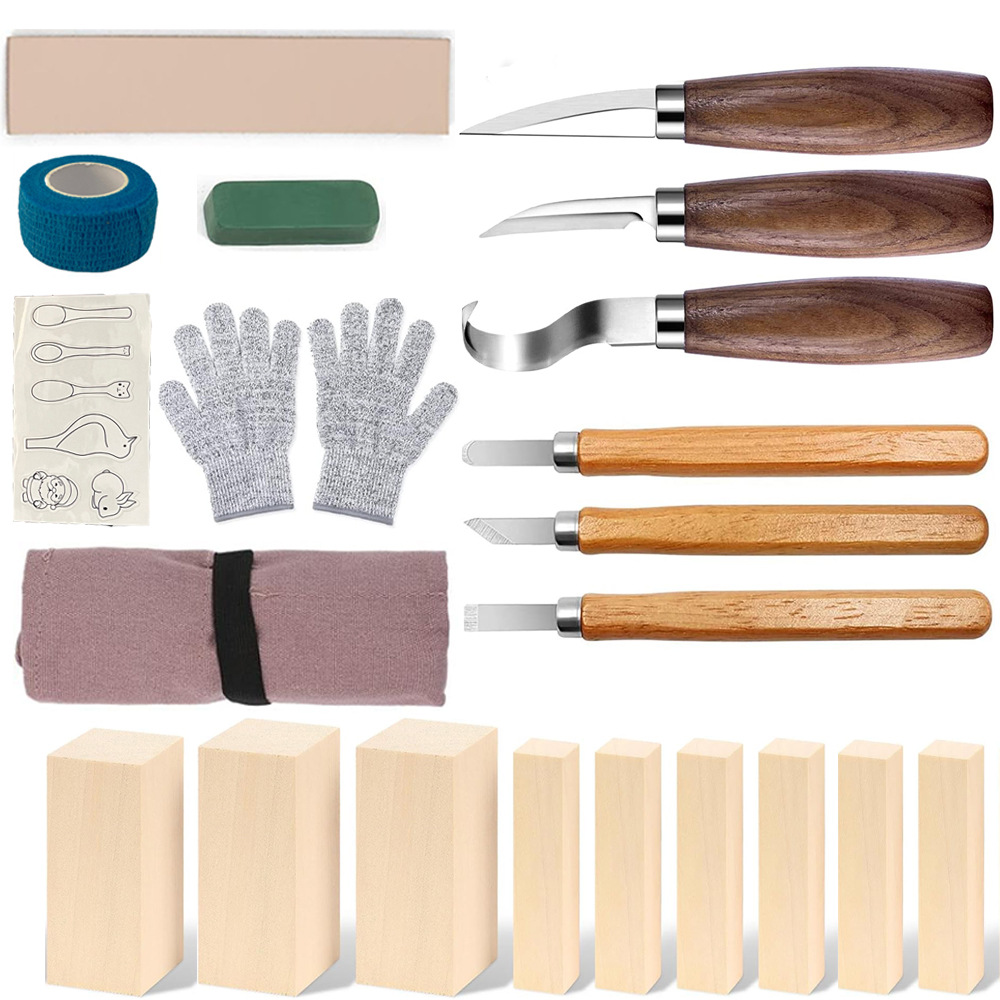 Set Pisau Ukir Kotak Hadiah 21 - Woodworking Gifts ulasan dan harga