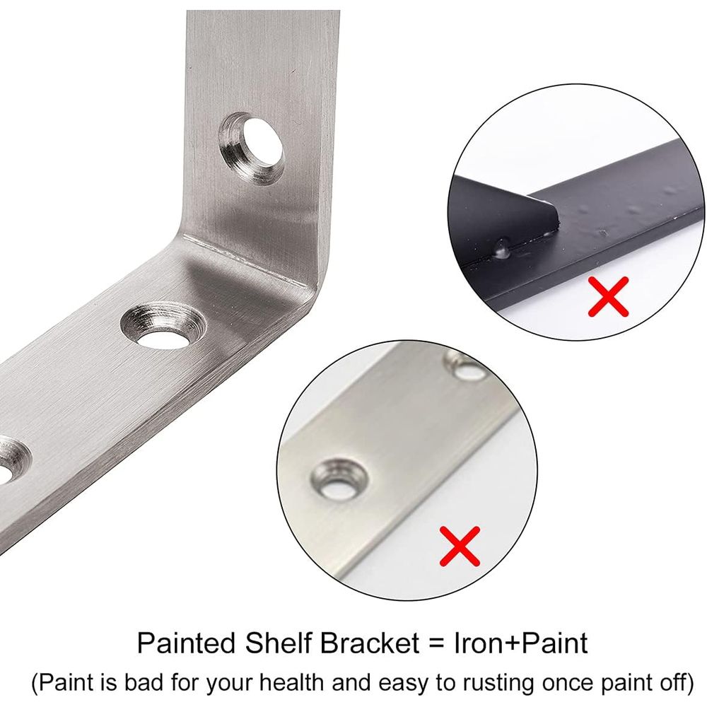 5 x 3 Penyangga Rak Baja Tahan - Woodworking X Brace ulasan dan harga
