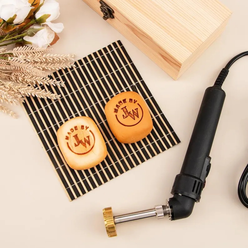 Stempel Kulit Logo Kustom 2.5- - Woodworking Logo Design ulasan dan harga