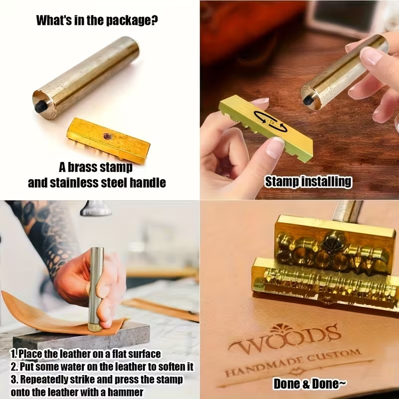 Stempel Besi M8 Custom Brandin - Woodworking Logo Design ulasan dan harga